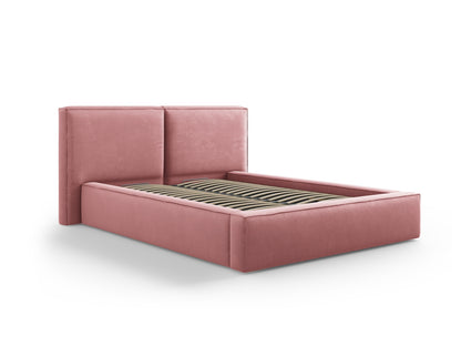 Arendal Storage Bed With Double Headboard — Pink