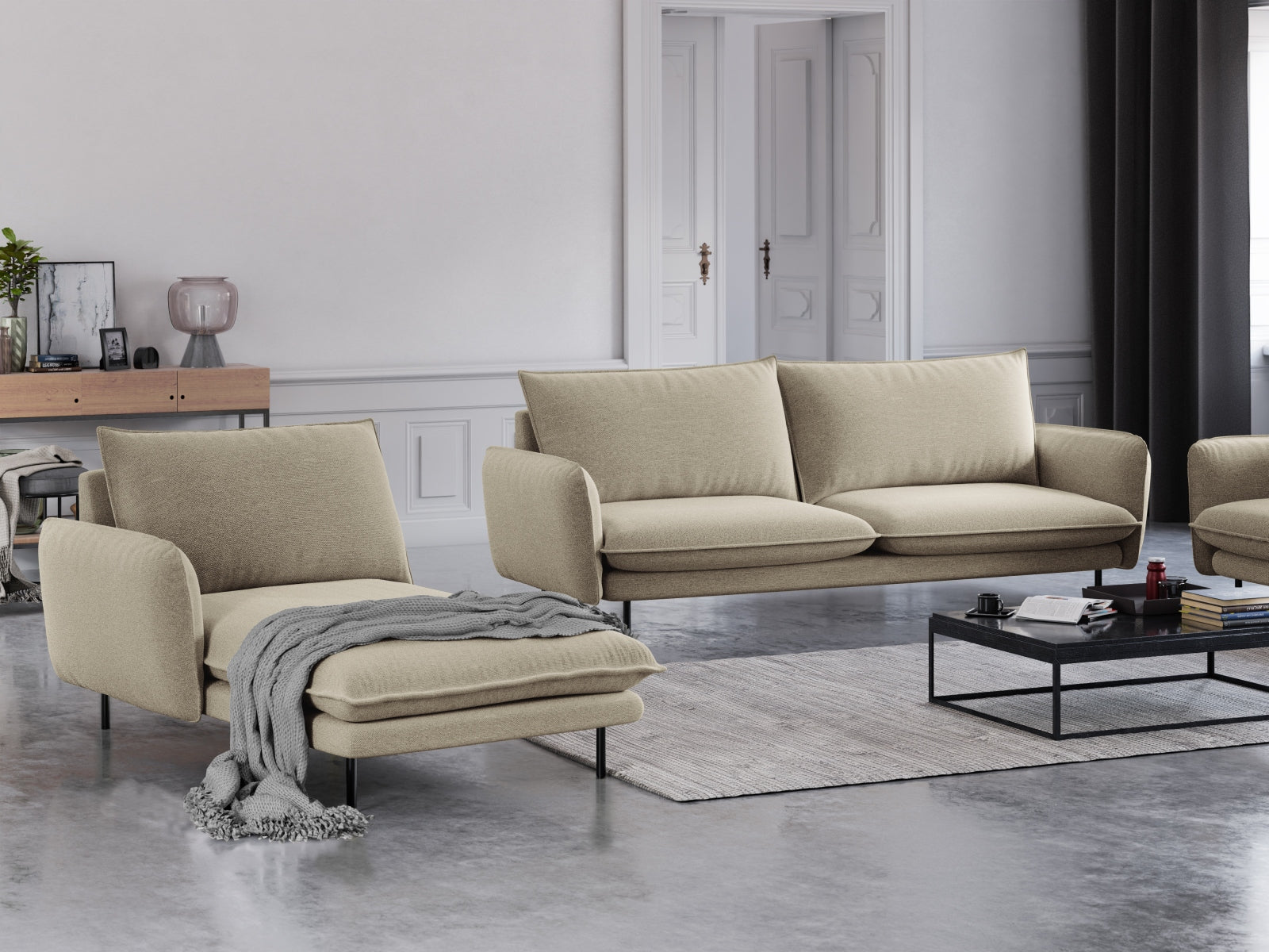 Vienna Chaise Longue, 110x170 cm