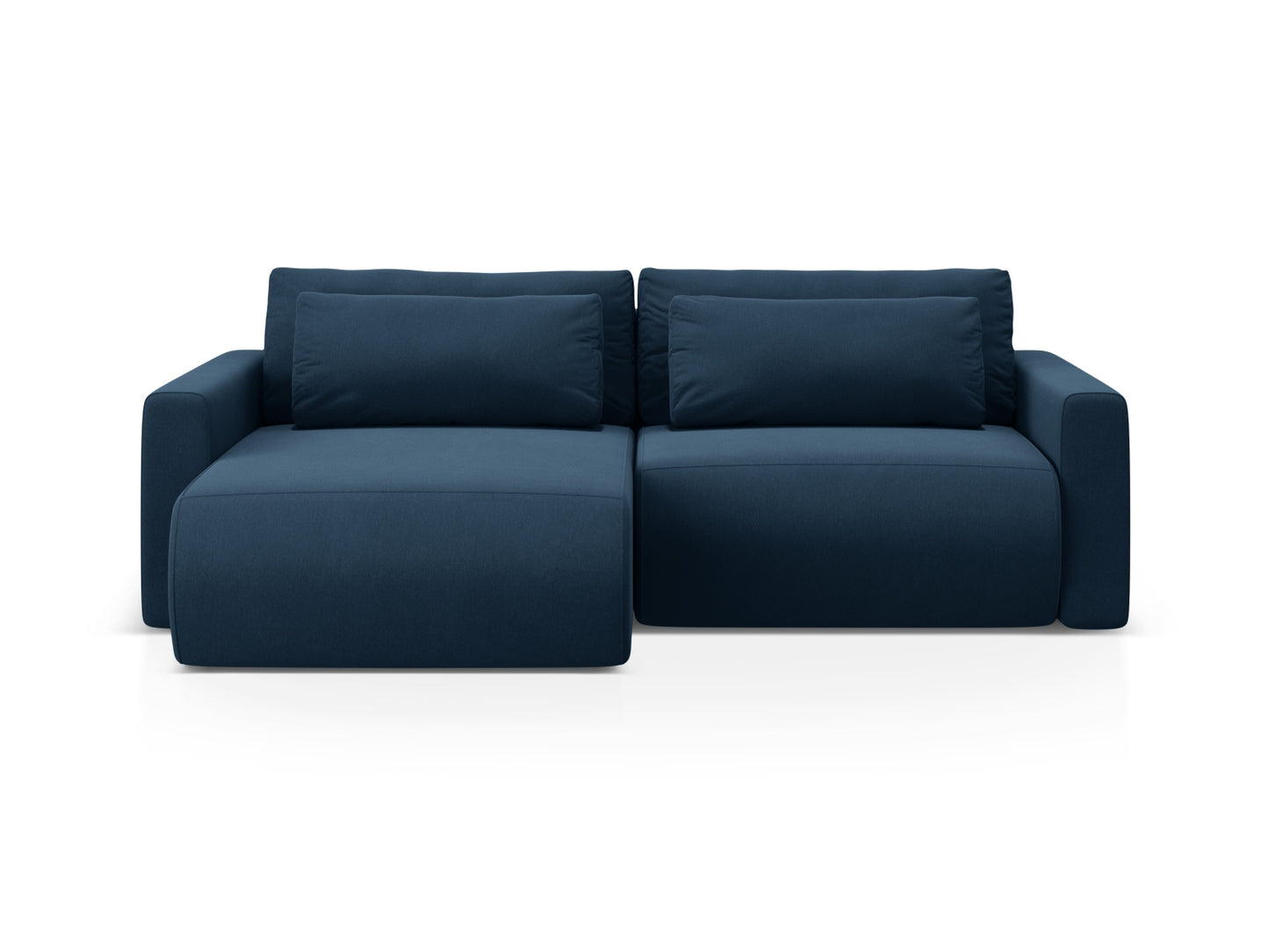 Belfast Reversible Corner Sofa With Bed Function And Box, 3 Seats, 240x149 cm — Royal Blue