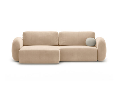 Tonale Reversible Corner Sofa With Bed Function And Box, 4 Seats, 262x149 cm — Almond Beige