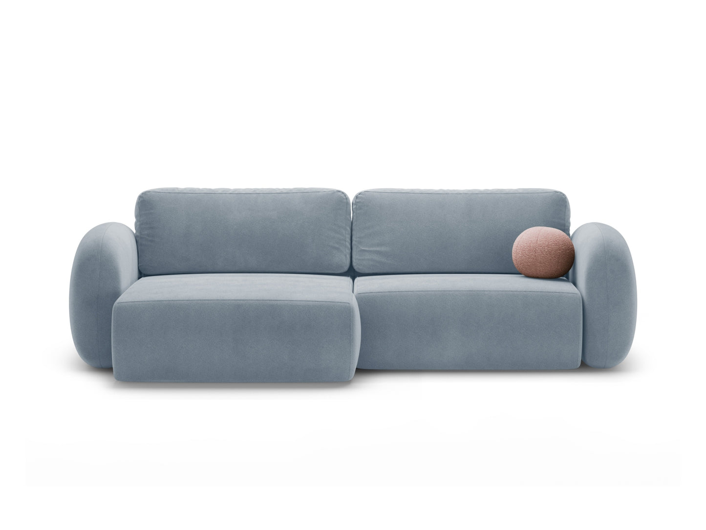Tonale Reversible Corner Sofa With Bed Function And Box, 4 Seats, 262x149 cm — Blue Grey