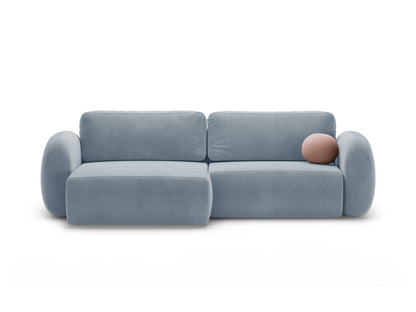 Tonale Reversible Corner Sofa With Bed Function And Box, 4 Seats, 262x149 cm — Blue Grey