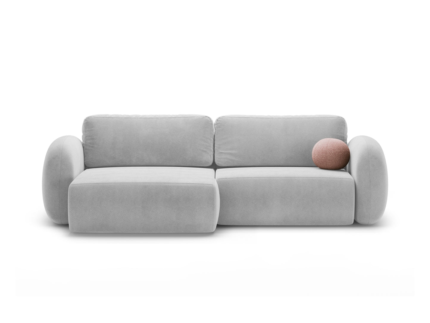 Tonale Reversible Corner Sofa With Bed Function And Box, 4 Seats, 262x149 cm — Grey