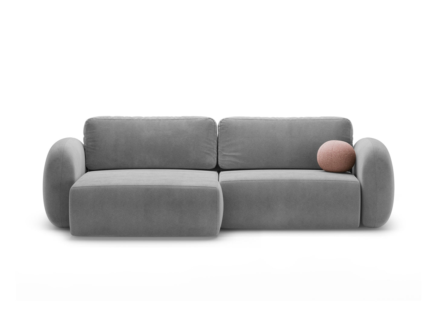 Tonale Reversible Corner Sofa With Bed Function And Box, 4 Seats, 262x149 cm — Dark Grey