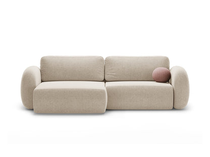 Tonale Reversible Corner Sofa With Bed Function And Box, 4 Seats, 262x149 cm — Dark Beige