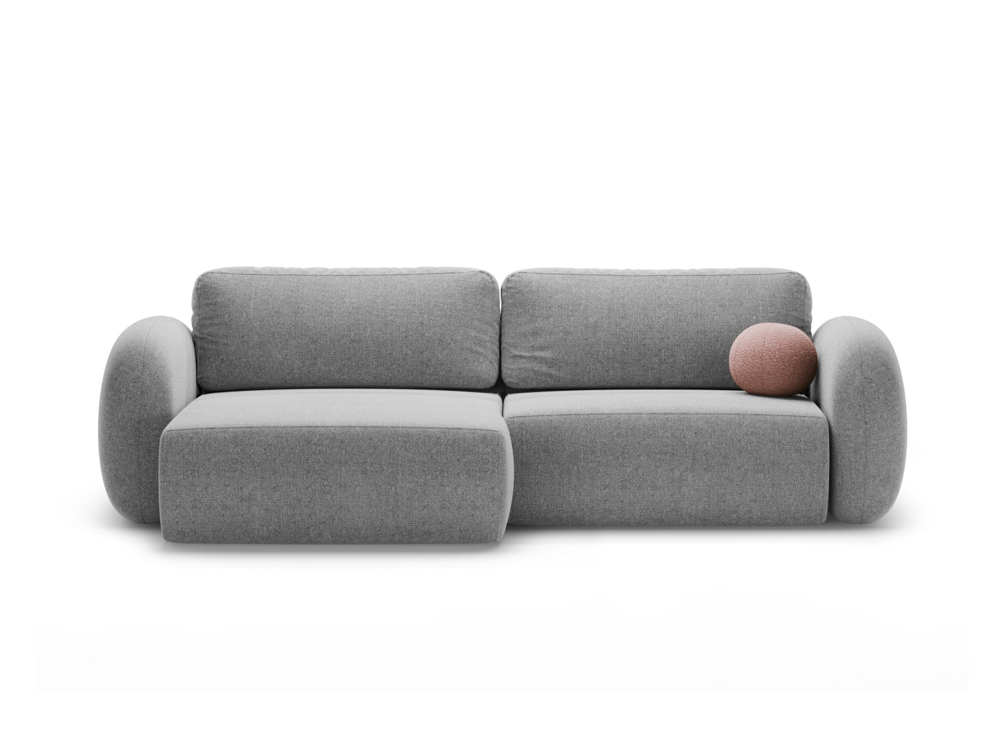 Tonale Reversible Corner Sofa With Bed Function And Box, 4 Seats, 262x149 cm — Light Grey