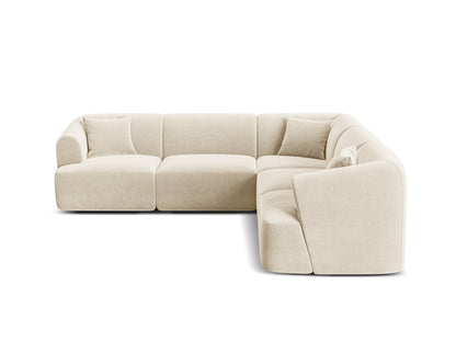Campi Modular Symmetrical Corner Sofa, 6 Seats, 255x255 cm — Light Beige