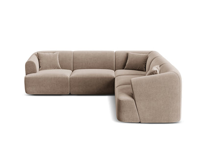 Campi Modular Symmetrical Corner Sofa, 6 Seats, 255x255 cm — Dark Beige