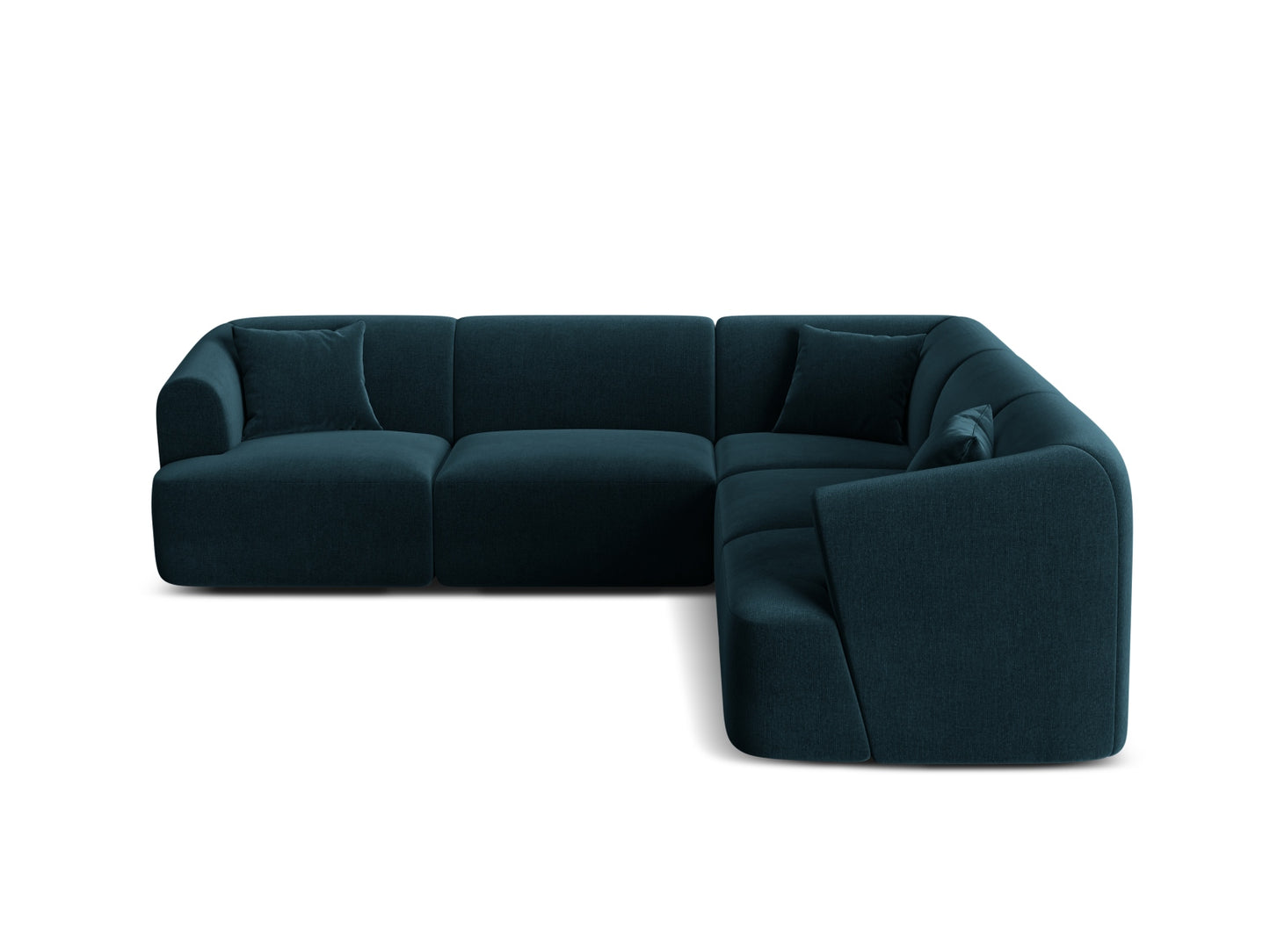 Campi Modular Symmetrical Corner Sofa, 6 Seats, 255x255 cm — Deep Petrol