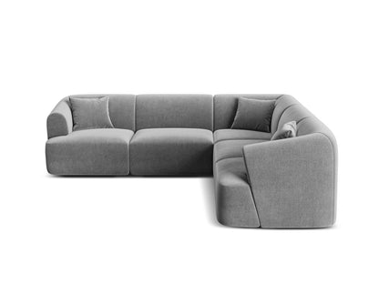 Campi Modular Symmetrical Corner Sofa, 6 Seats, 255x255 cm — Grey