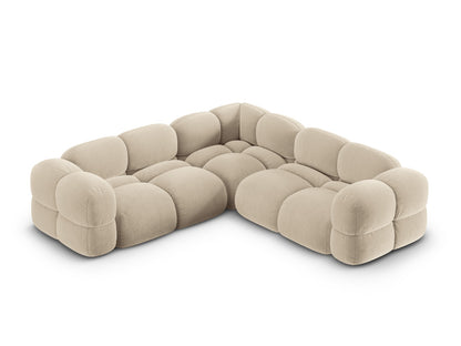 Loretto Symmetrical Corner Sofa, 4 Seats, 250x250 cm — Light Beige