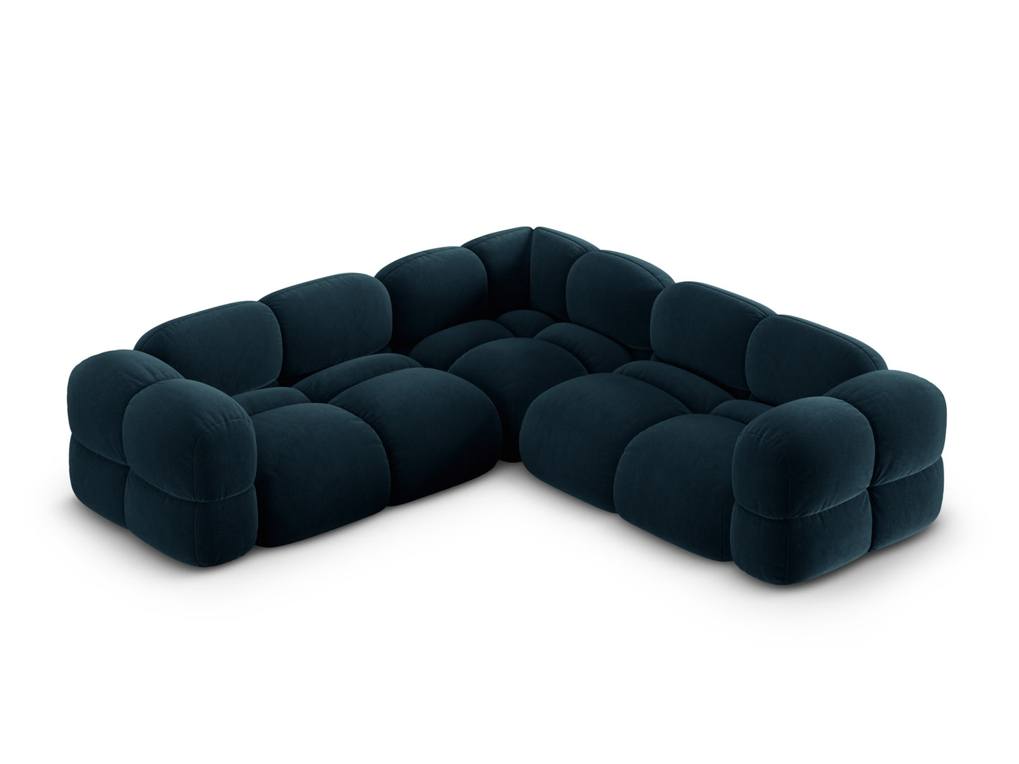 Loretto Symmetrical Corner Sofa, 4 Seats, 250x250 cm — Deep Petrol