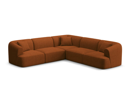 Campi Modular Symmetrical Corner Sofa, 6 Seats, 255x255 cm — Brick