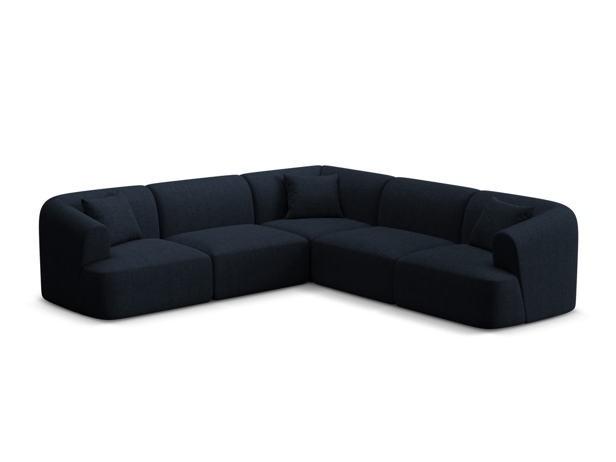 Campi Modular Symmetrical Corner Sofa, 6 Seats, 255x255 cm — Royal Blue