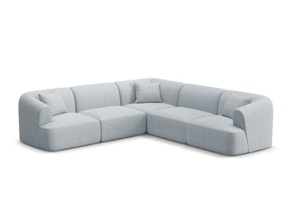 Campi Modular Symmetrical Corner Sofa, 6 Seats, 255x255 cm — Light Grey