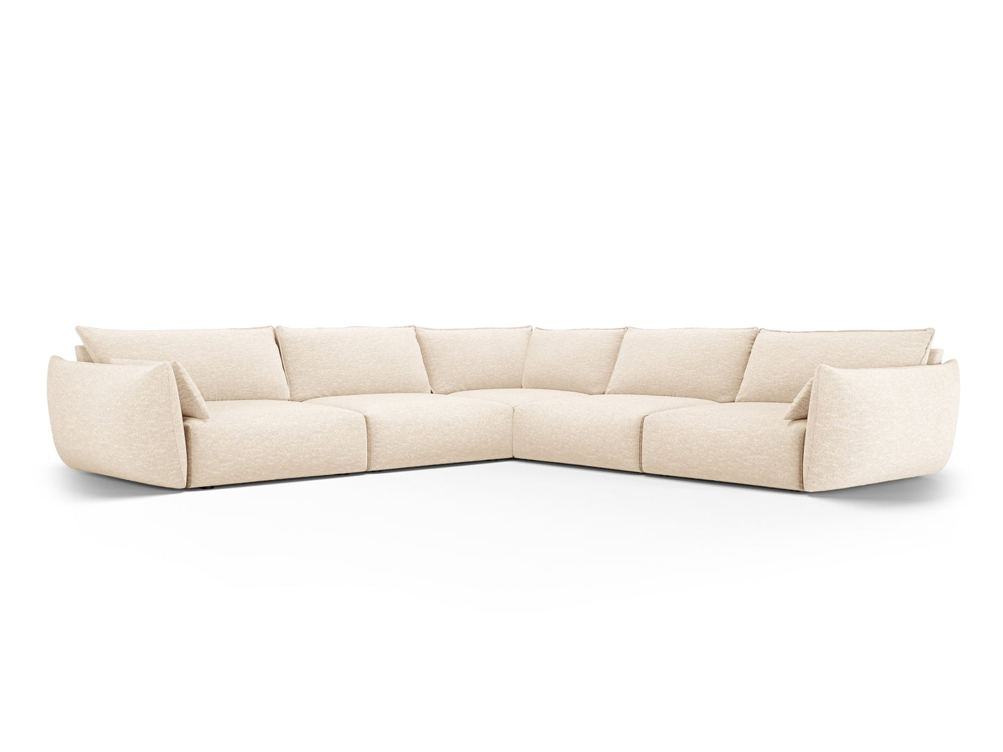 Matera Symmetrical Corner Sofa, 7 Seats, 286x286 cm — Light Beige