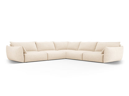 Matera Symmetrical Corner Sofa, 7 Seats, 286x286 cm — Light Beige