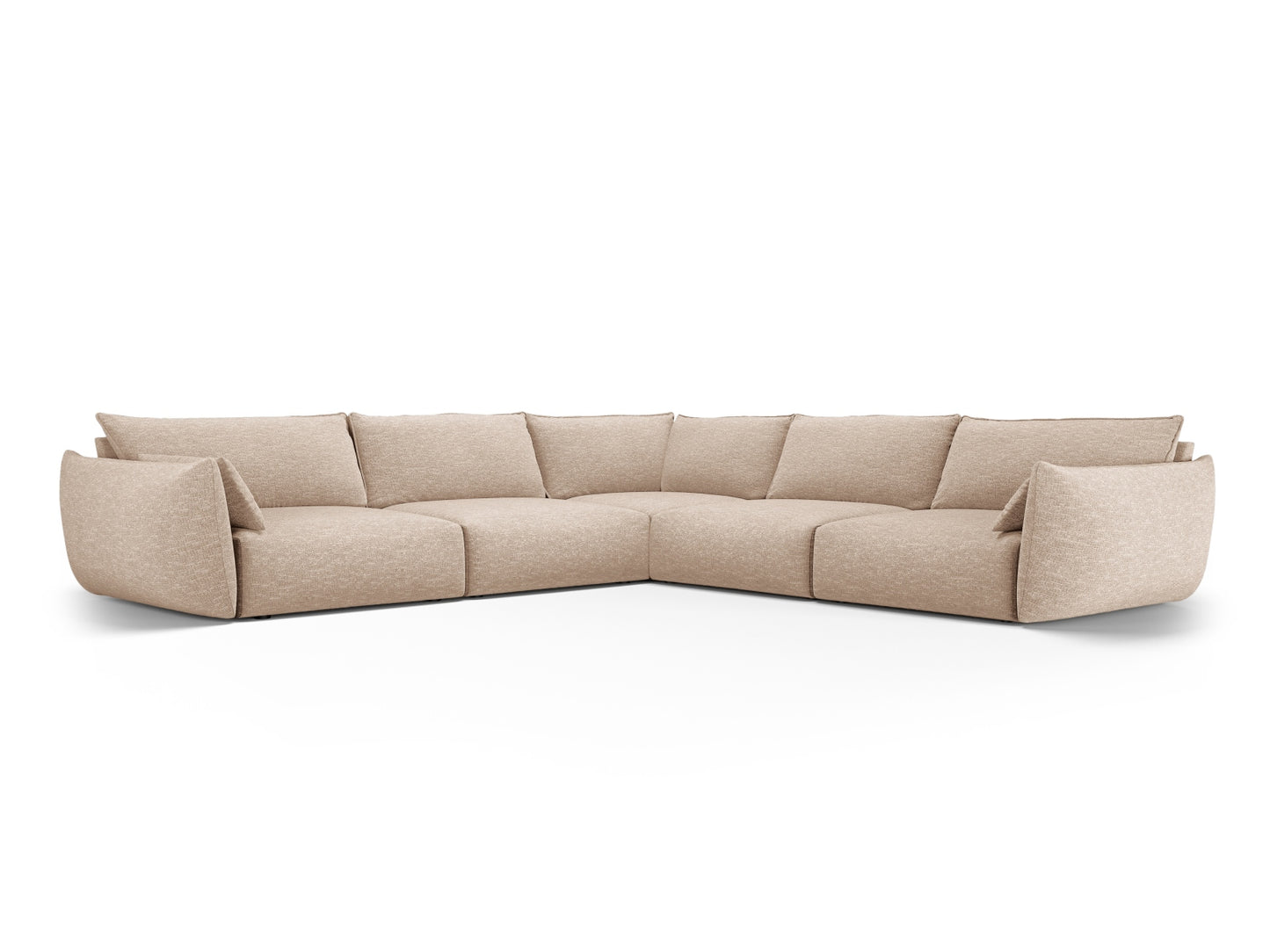 Matera Symmetrical Corner Sofa, 7 Seats, 286x286 cm — Beige