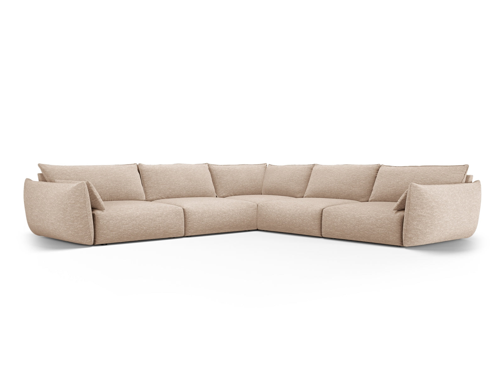 Matera Symmetrical Corner Sofa, 7 Seats, 286x286 cm — Beige