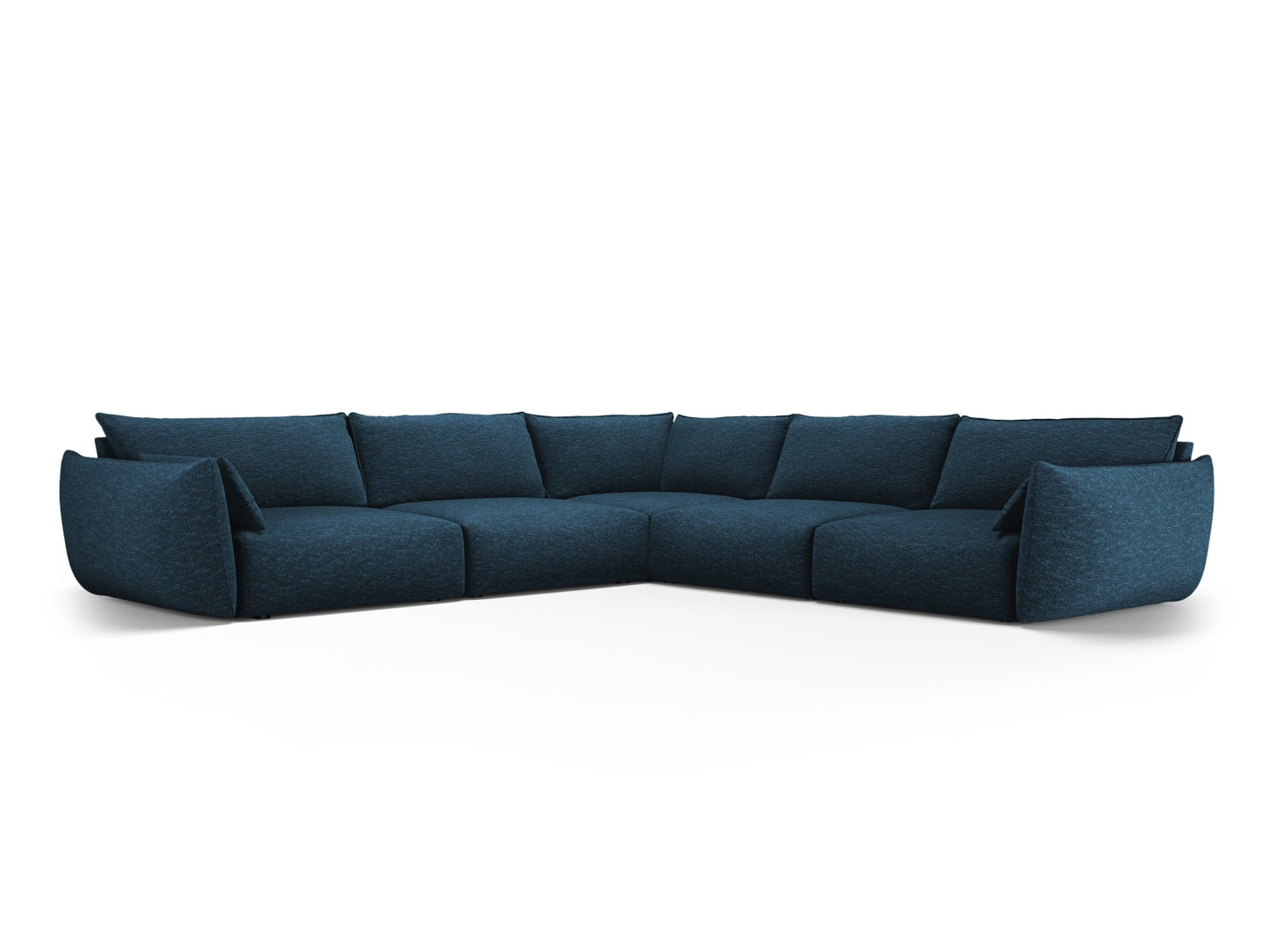 Matera Symmetrical Corner Sofa, 7 Seats, 286x286 cm — Royal Blue