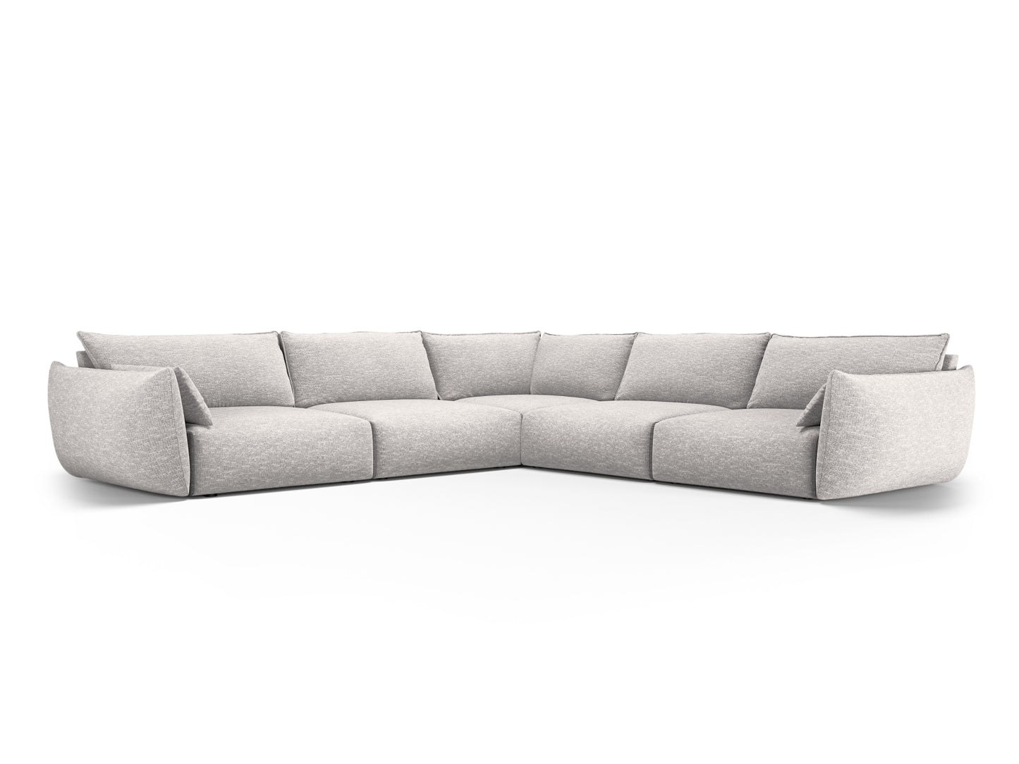 Matera Symmetrical Corner Sofa, 7 Seats, 286x286 cm — Light Grey