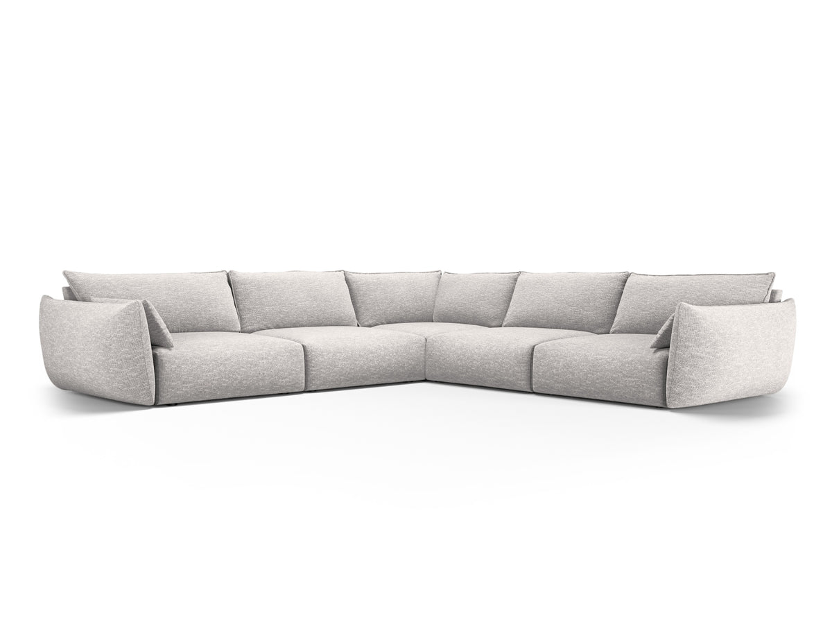Matera Symmetrical Corner Sofa, 7 Seats, 286x286 cm — Light Grey