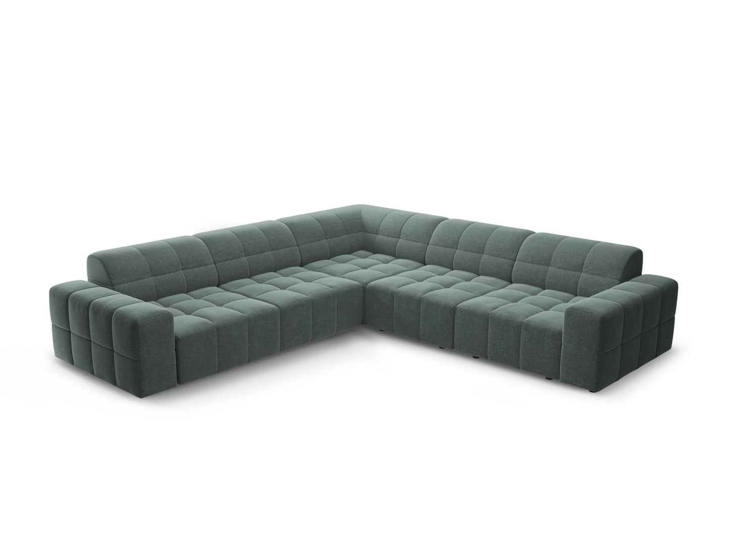 Chicago Symmetrical Corner Sofa, 4 Seats, 285x285 cm — Petrol