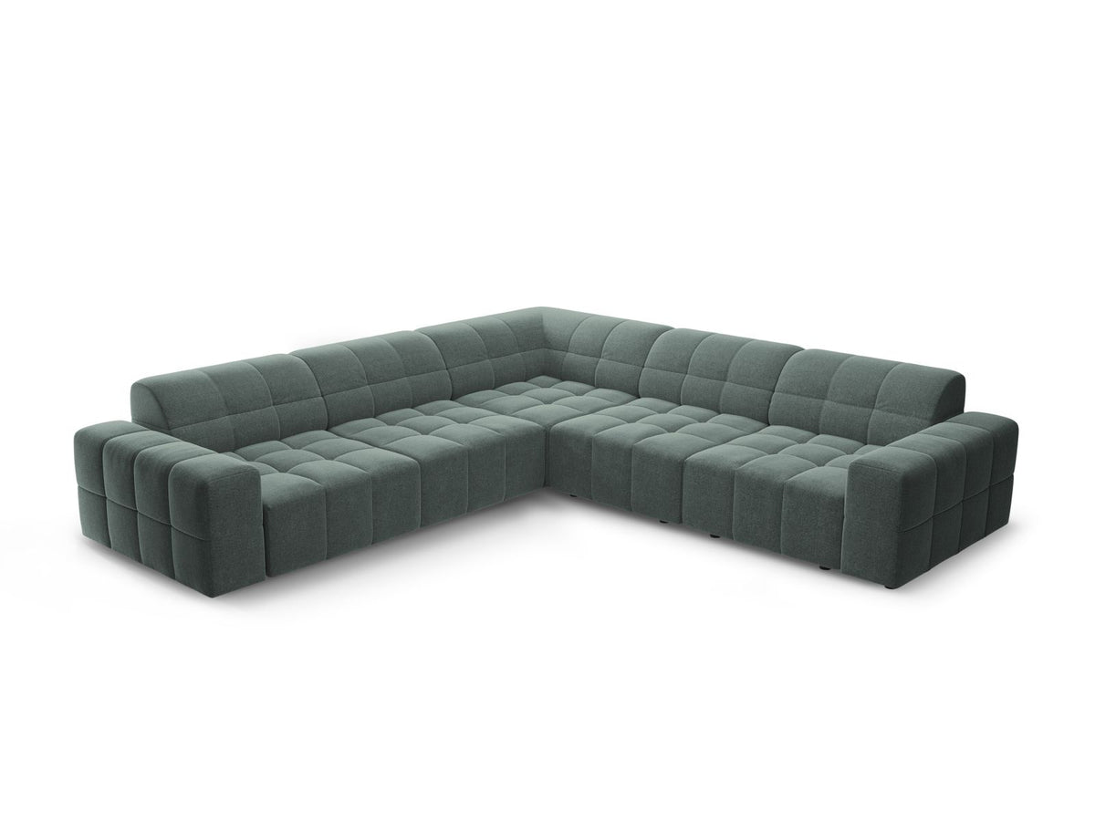 Chicago Symmetrical Corner Sofa, 4 Seats, 285x285 cm — Petrol