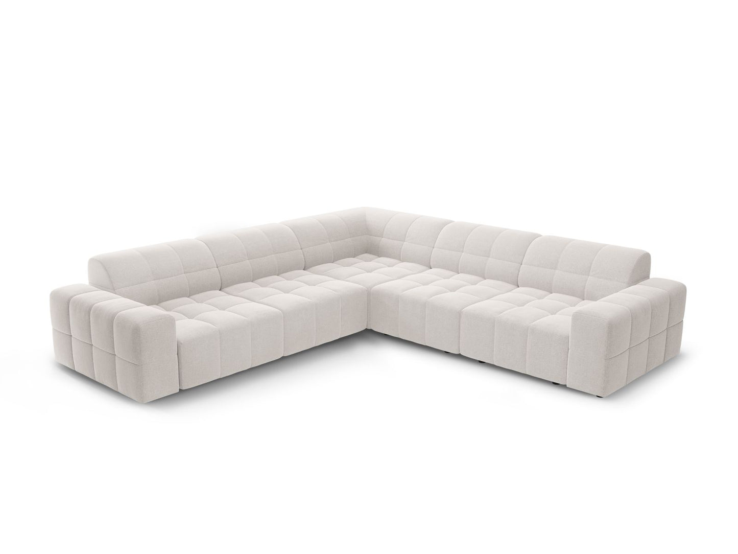 Chicago Symmetrical Corner Sofa, 4 Seats, 285x285 cm — Light Grey