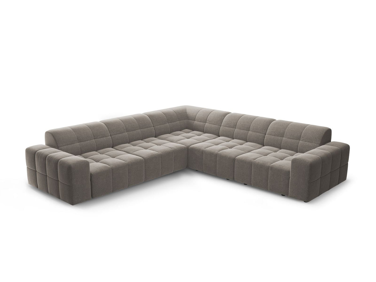 Chicago Symmetrical Corner Sofa, 4 Seats, 285x285 cm — Grey