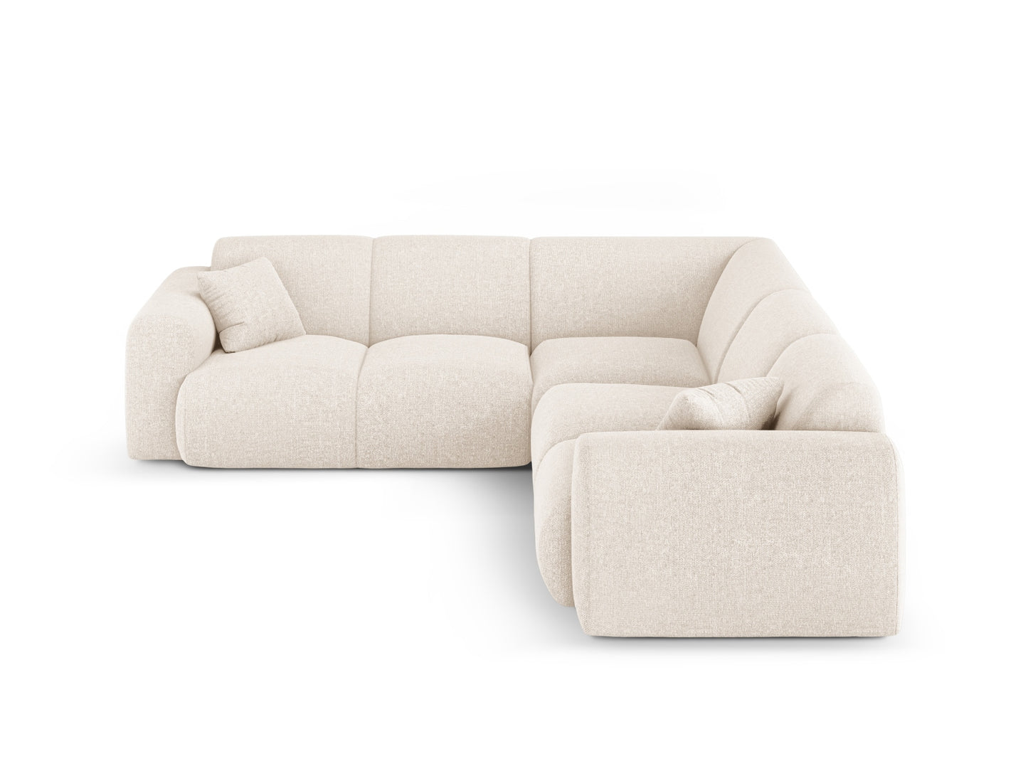 Nolio Symmetrical Corner Sofa, 5 Seats, 252x252 cm — Light Beige