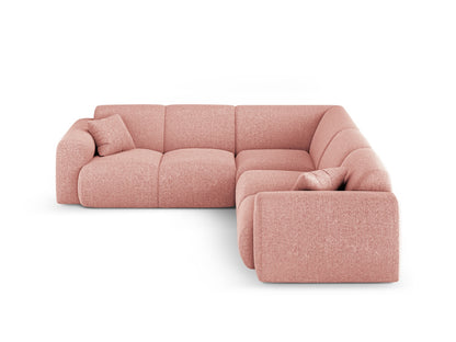Nolio Symmetrical Corner Sofa, 5 Seats, 252x252 cm — Pink