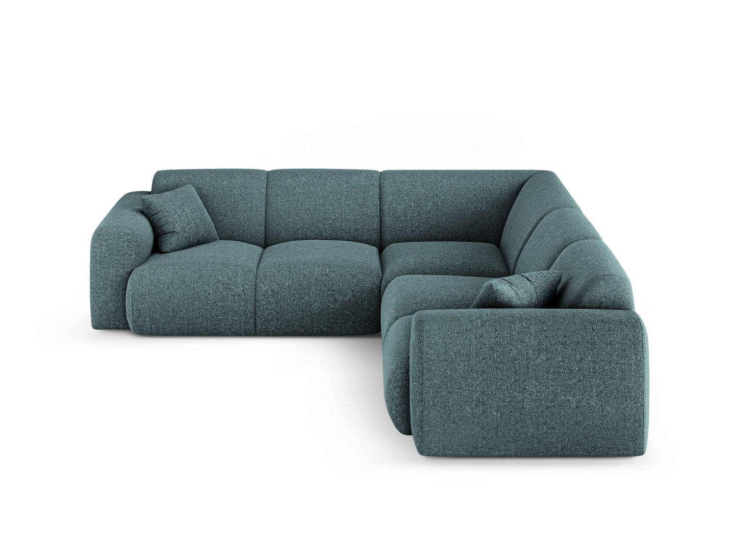 Nolio Symmetrical Corner Sofa, 5 Seats, 252x252 cm — Petrol