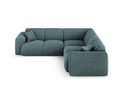 Nolio Symmetrical Corner Sofa, 5 Seats, 252x252 cm — Petrol