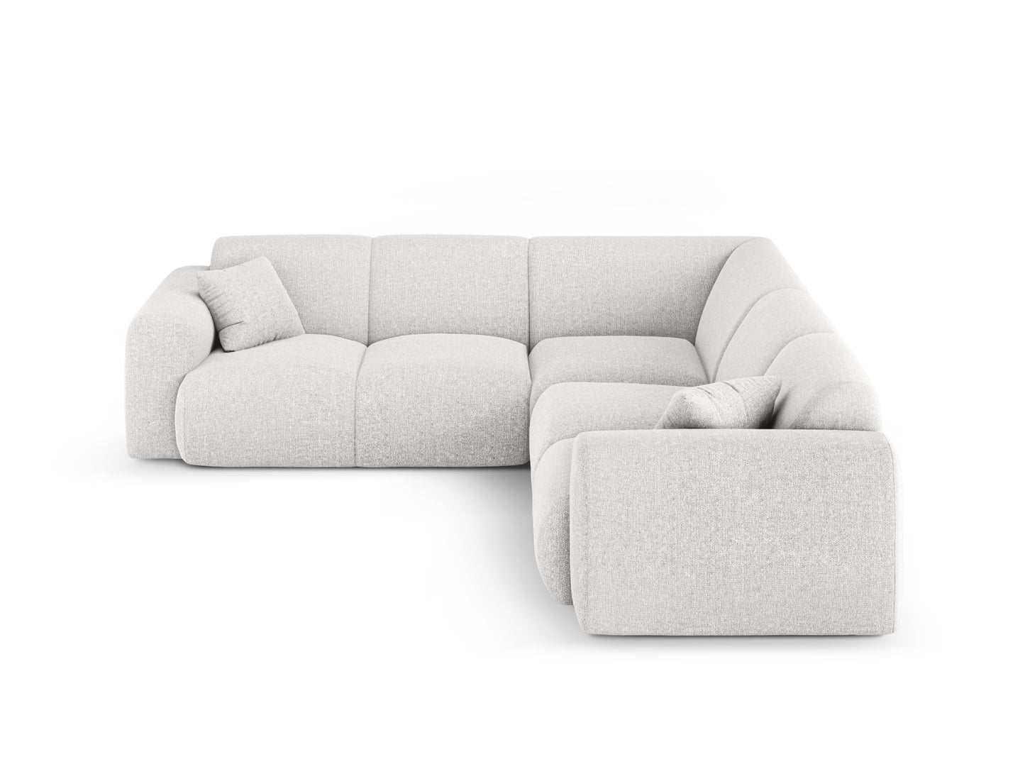 Nolio Symmetrical Corner Sofa, 5 Seats, 252x252 cm — Light Grey