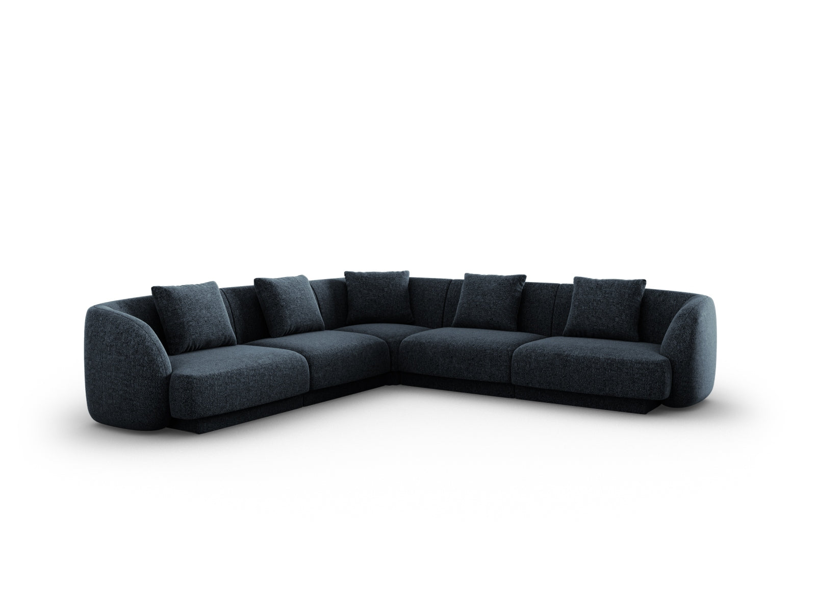 Tulum Reversible Corner Sofa, 5 Seats, 255x255 cm — Royal Blue