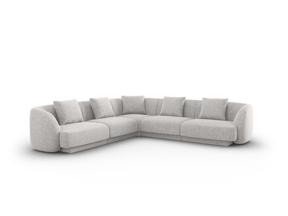 Tulum Reversible Corner Sofa, 5 Seats, 255x255 cm — Light Grey