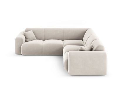Nolio Symmetrical Corner Sofa, 5 Seats, 252x252 cm — Light Beige