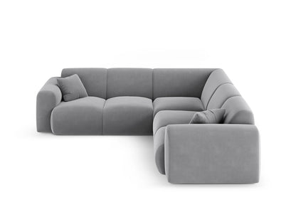 Nolio Symmetrical Corner Sofa, 5 Seats, 252x252 cm — Light Grey