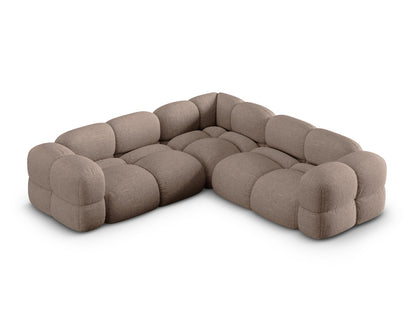Loretto Symmetrical Corner Sofa, 4 Seats, 250x250 cm — Cappuccino