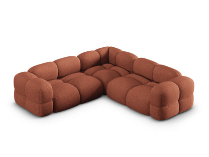 Loretto Symmetrical Corner Sofa, 4 Seats, 250x250 cm — Coral