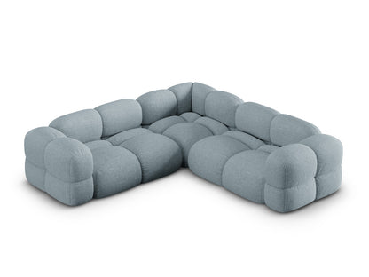 Loretto Symmetrical Corner Sofa, 4 Seats, 250x250 cm — Pastel Blue