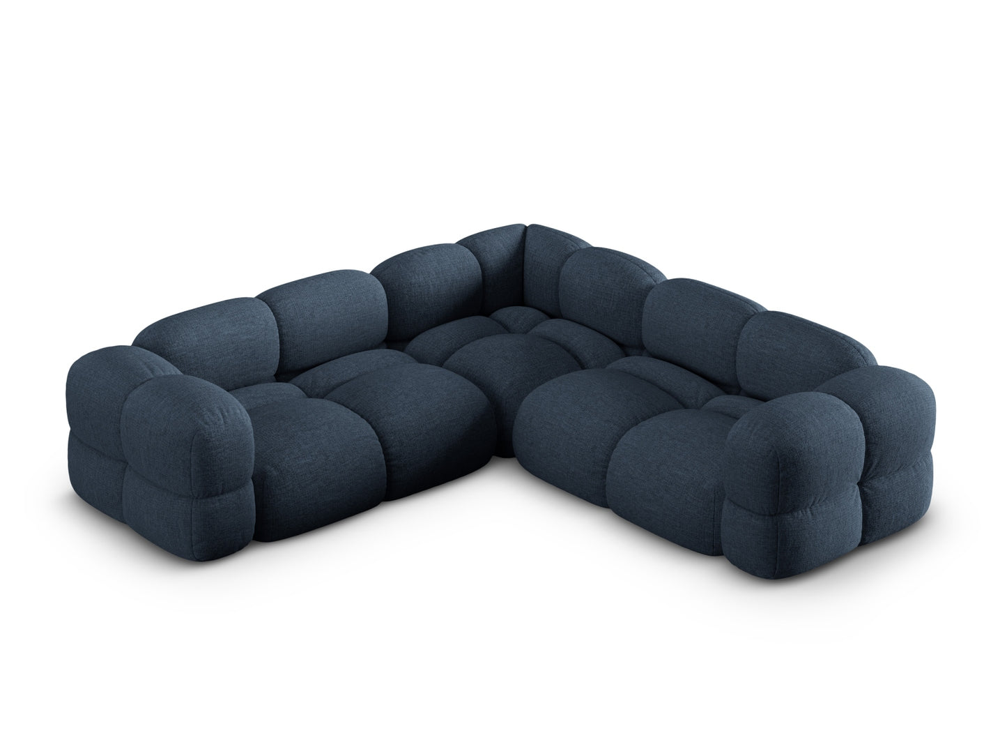 Loretto Symmetrical Corner Sofa, 4 Seats, 250x250 cm — Dark Blue