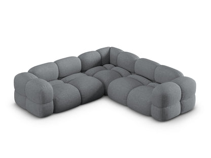 Loretto Symmetrical Corner Sofa, 4 Seats, 250x250 cm — Grey