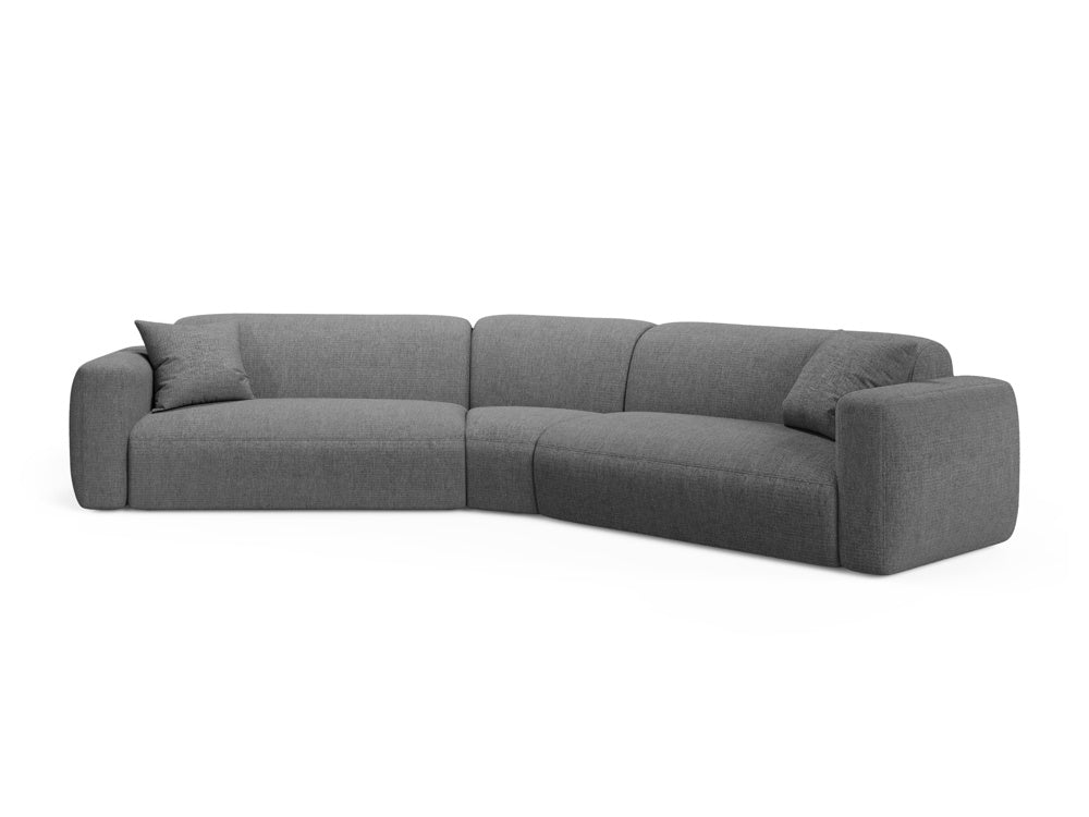 Strino Modular Symmetrical Corner Sofa, 3 Seats, 344x210 cm — Grey