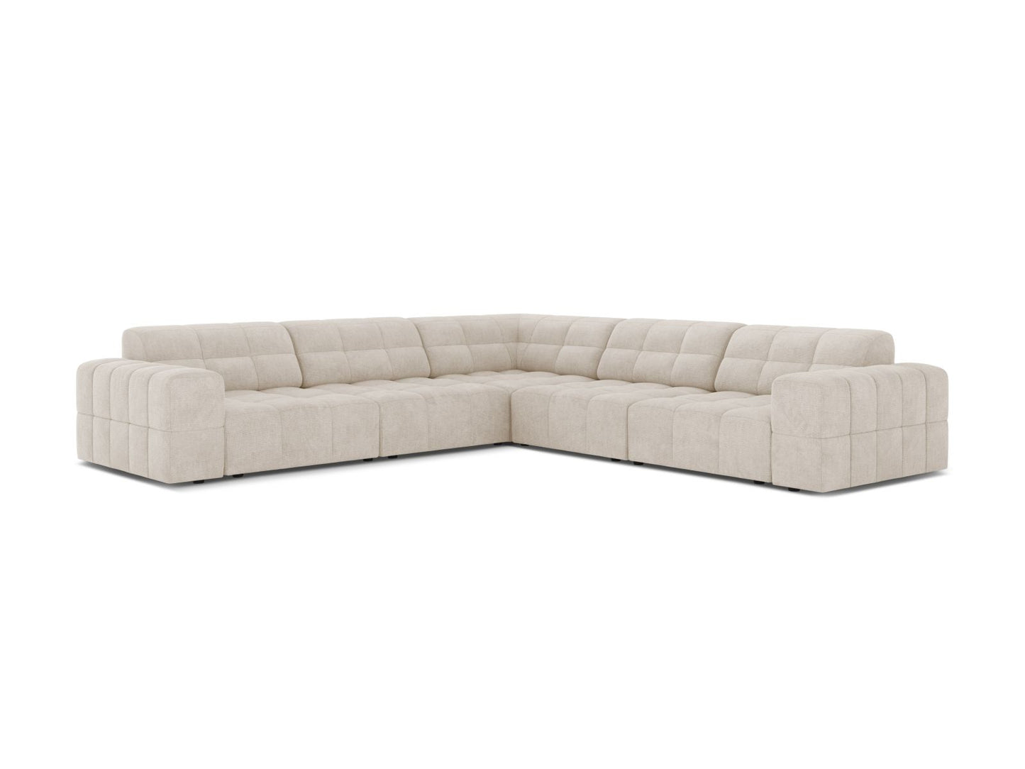 Chicago Symmetrical Corner Sofa, 4 Seats, 285x285 cm — Light Beige