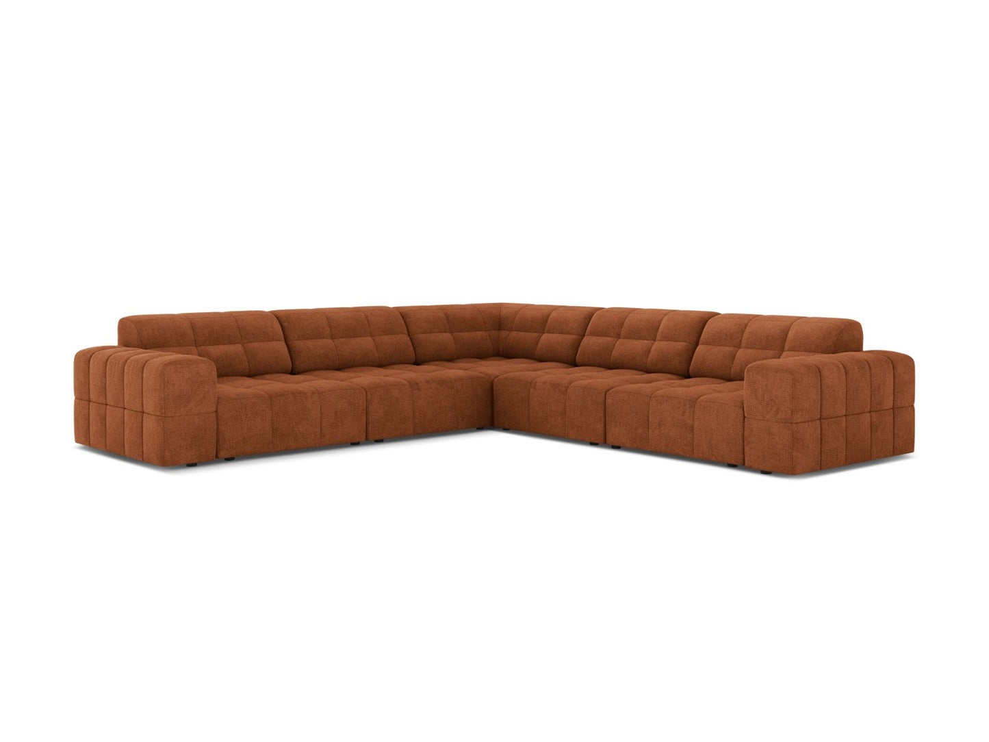 Chicago Symmetrical Corner Sofa, 4 Seats, 285x285 cm — Brick