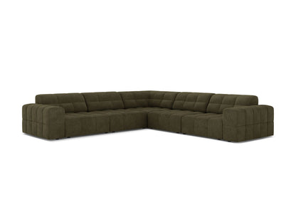 Chicago Symmetrical Corner Sofa, 4 Seats, 285x285 cm — Green