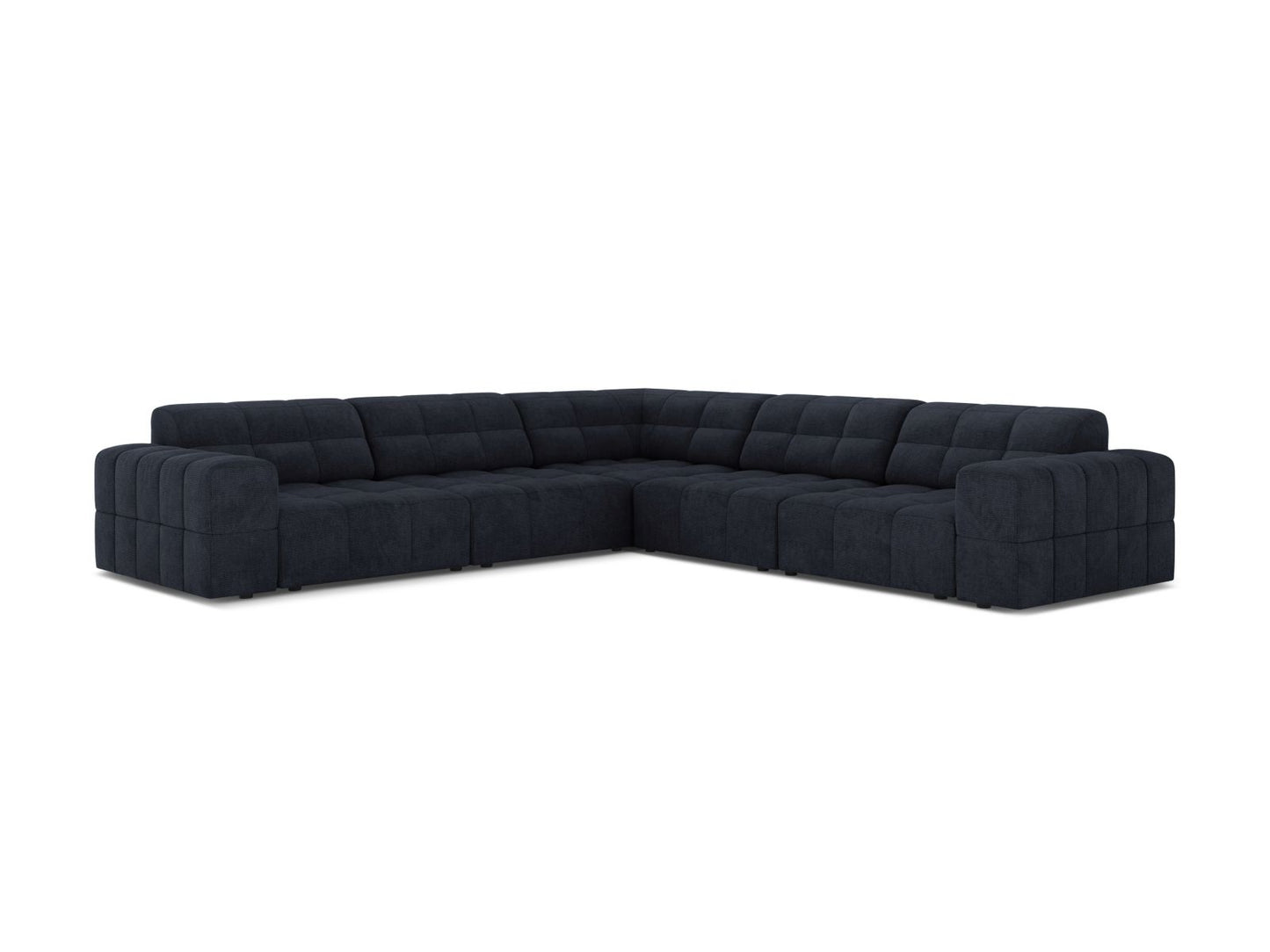 Chicago Symmetrical Corner Sofa, 4 Seats, 285x285 cm — Navy Blue