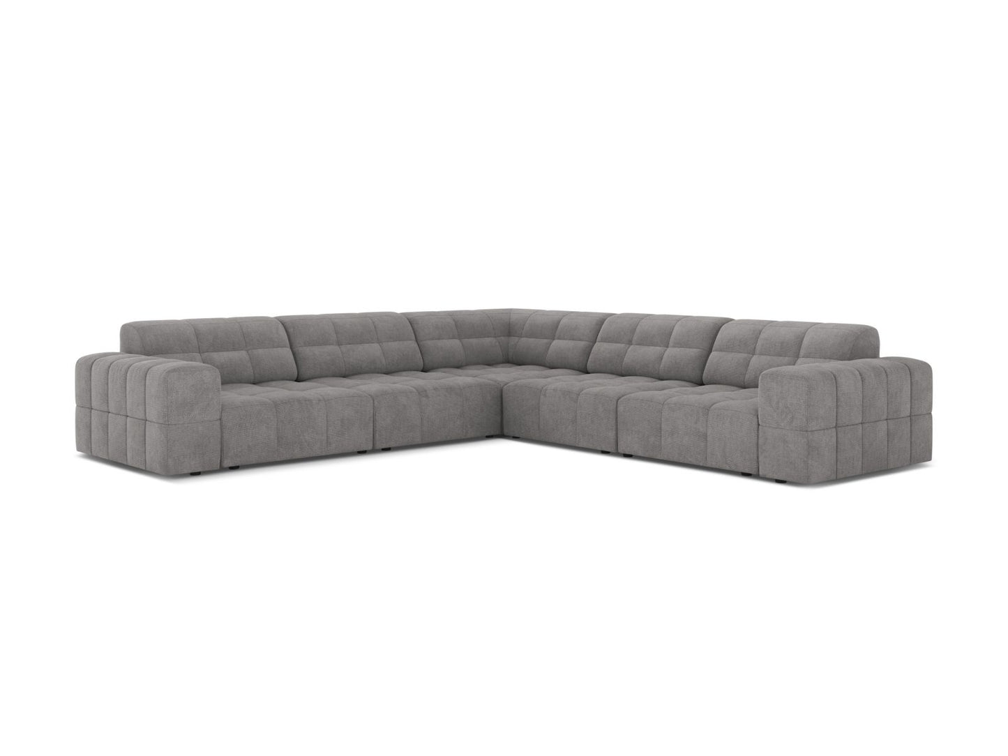 Chicago Symmetrical Corner Sofa, 4 Seats, 285x285 cm — Light Grey